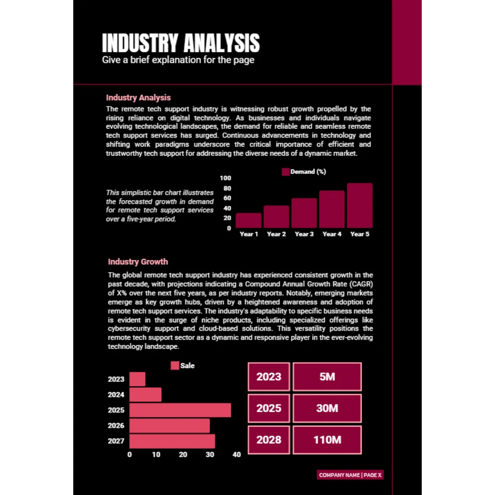 Remote Tech Support Business Plan - Industry Analysis