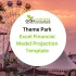 Theme Park Excel Financial Model - Product Image
