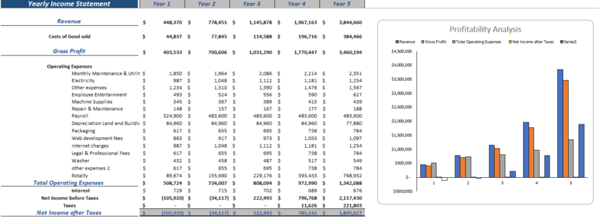 Financial_Model_Amusement_Park_Cashflow Statement - Income Statement