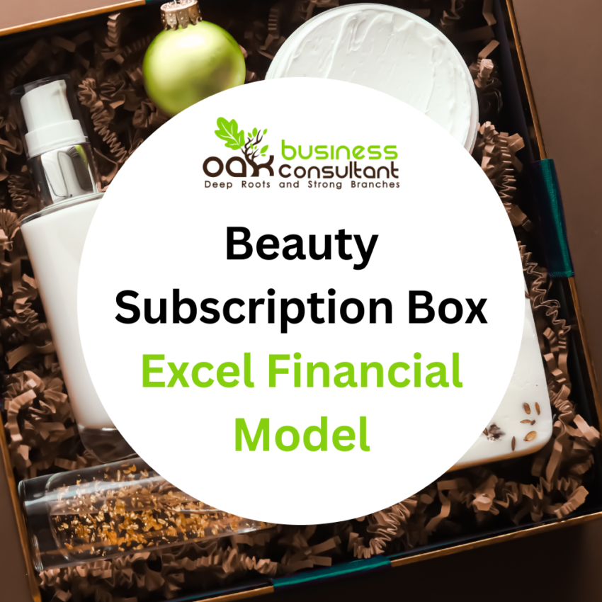 Beauty Subscription Box Excel Financial Model