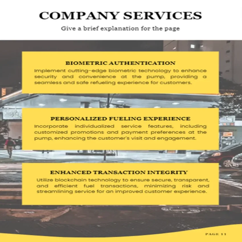 Gas Station Business Plan - Company Services