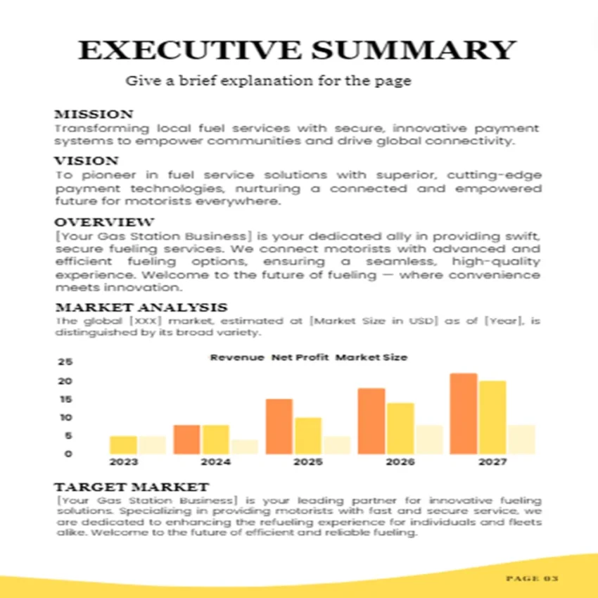 Gas Station Business Plan - Executive Summary