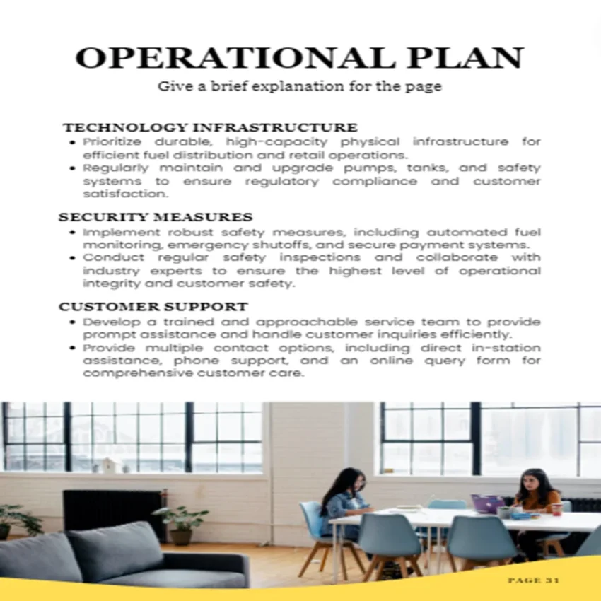 Gas Station Business Plan - Operational Plan