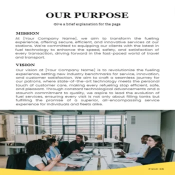 Gas Station Business Plan - Our Purpose