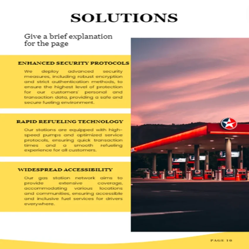 Gas Station Business Plan - Solutions