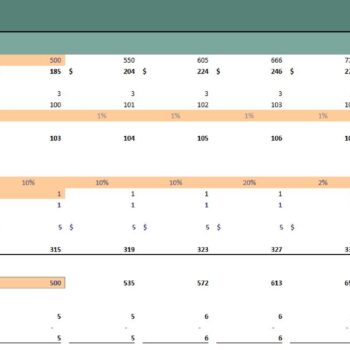 Massage Salon Excel Financial Model- Digital Marketing