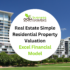 Real Estate Simple Residential Property Valuation Excel Financial Model