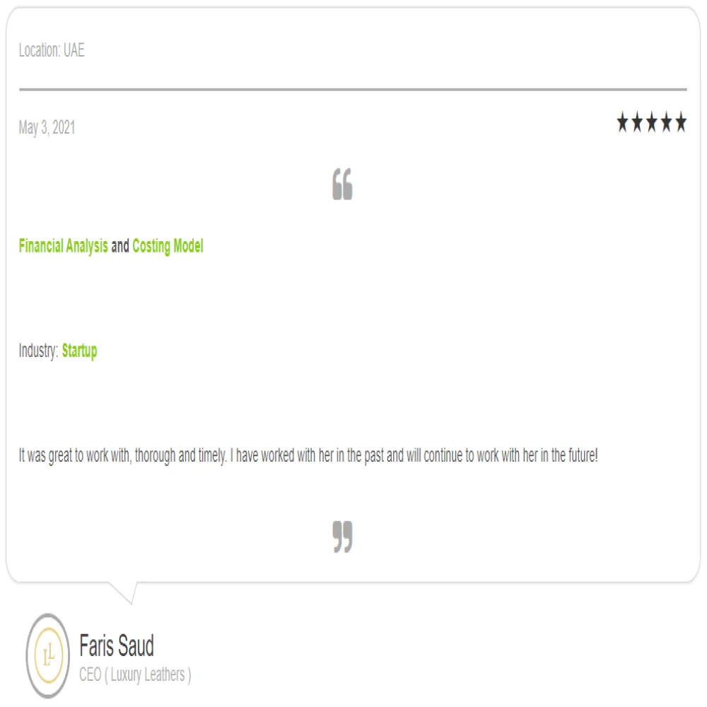 Testimonial Recreation Center Excel Financial Model Projection Template - Testimonial