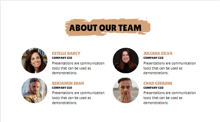 Consulting Business Pitch Deck-About Our Team