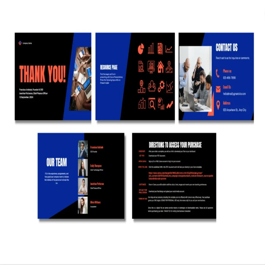 E-Commerce Pitch Deck - Contact Us - FI