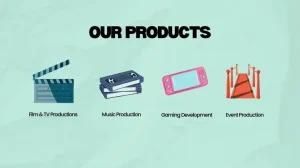 Entertainment Business Pitch Deck - Products and Services