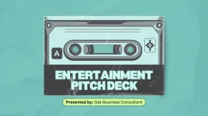 Entertainment Business Pitch Deck - Title Page