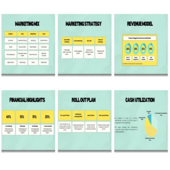 Entertainment Business Pitch deck template - Financial Highlights - FI