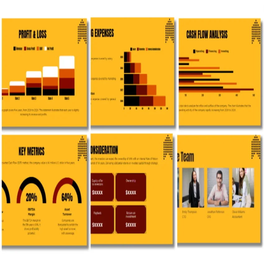 Film Pitch Deck Template - Profit & Loss - FI