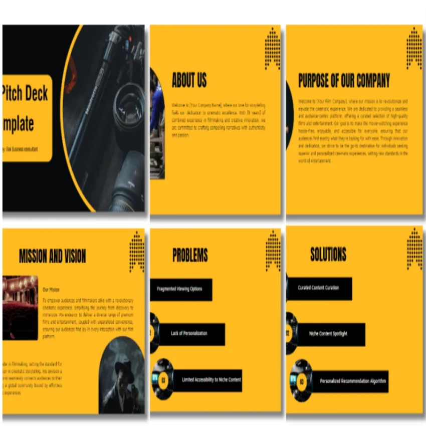Film Pitch Deck Template - Vision - FI