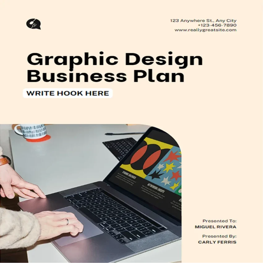 Graphic Design Business Plan - Cover Page