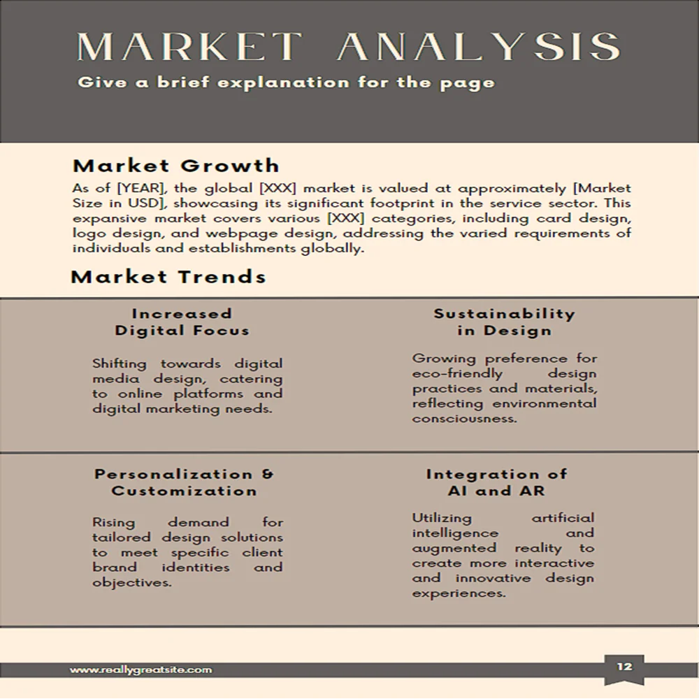 Graphic Design Business Plan - Market Analysis