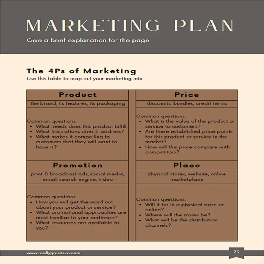 Graphic Design Business Plan - Marketing Plan