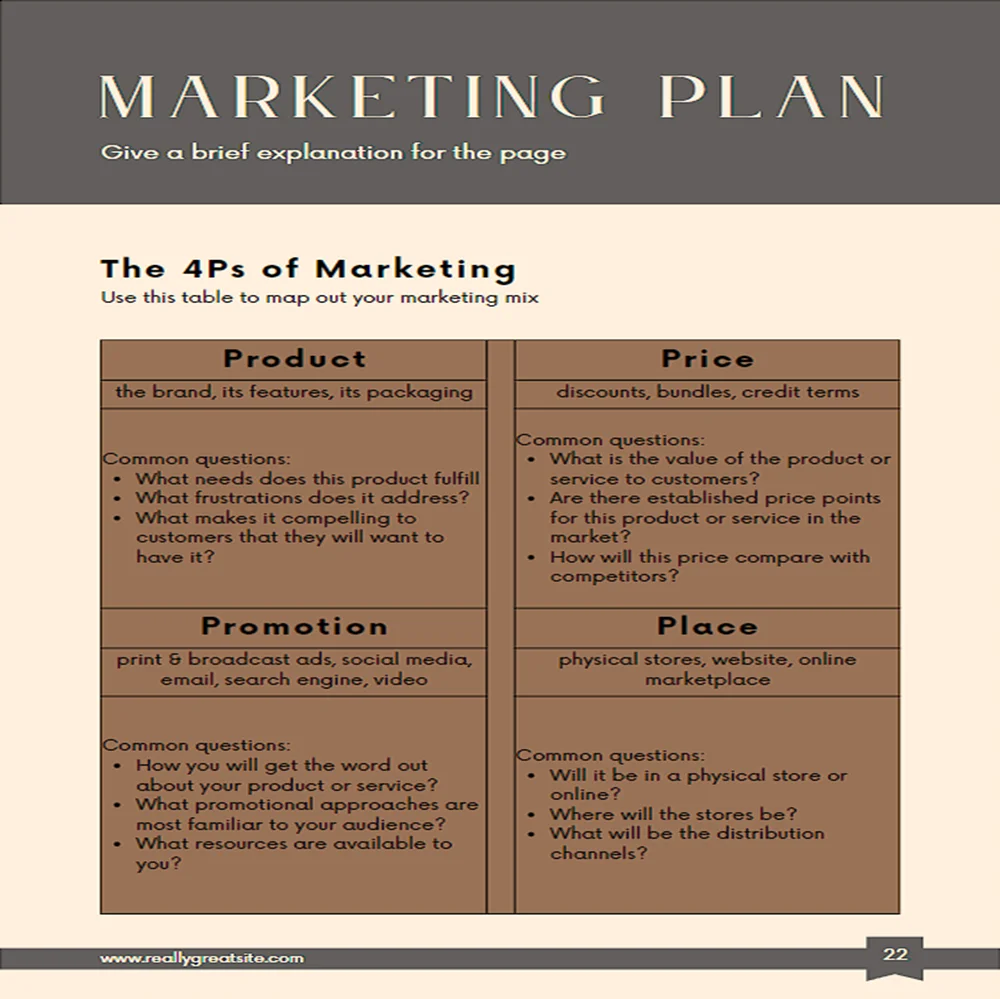 Graphic Design Business Plan - Marketing Plan
