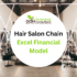 Hair Salon Chain Excel Financial Model