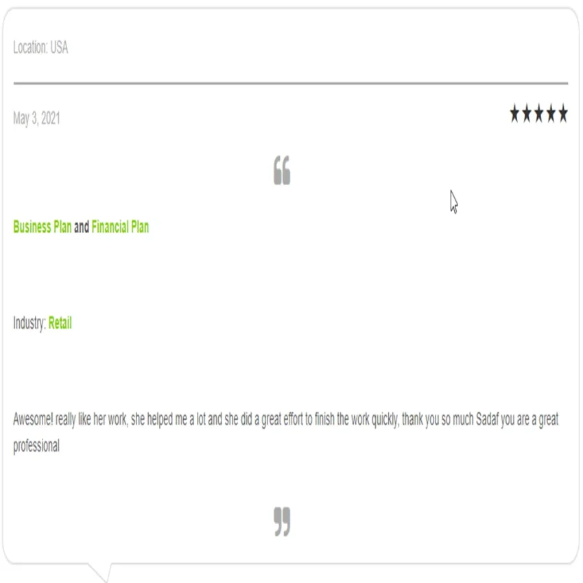Hostel Excel Financial Model Template-Testimonial