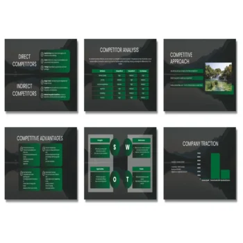 Tourism Business Pitch Deck Template - Market Competition - FI