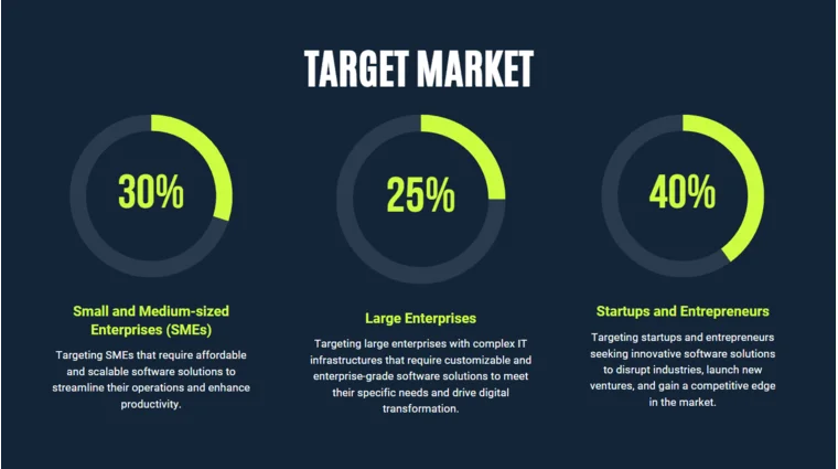 Software Pitch Deck Template - Target Market