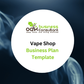 Vape Shop Business Plan Template - Product Image