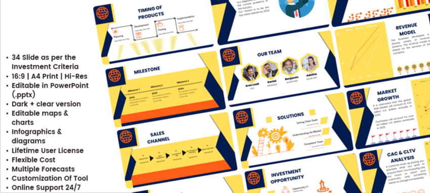 Website Pitch Deck Template