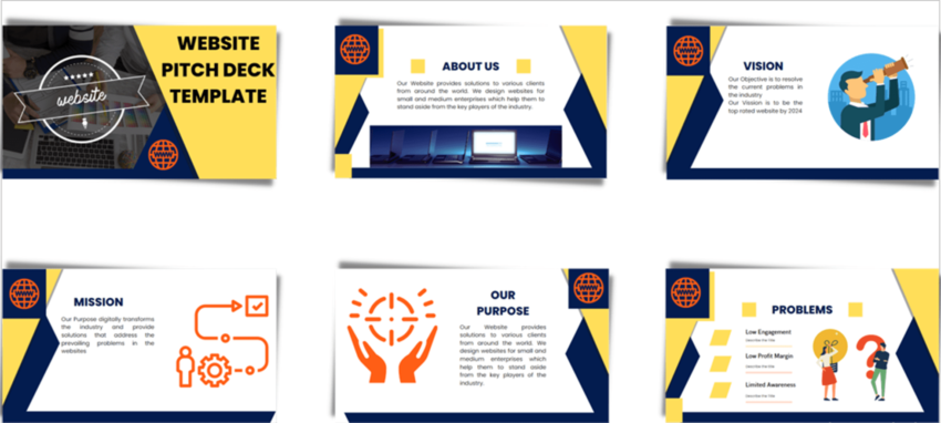 Website Pitch Deck Template