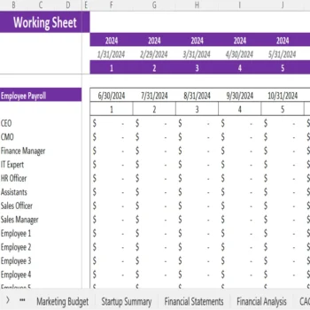 Fitness Subscription Box Financial Model - Working Sheet