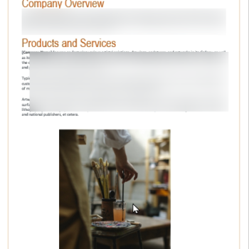 Art Gallery Business Plan