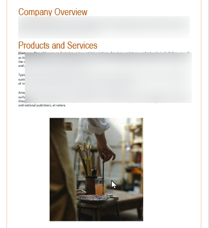 Art Gallery Business Plan