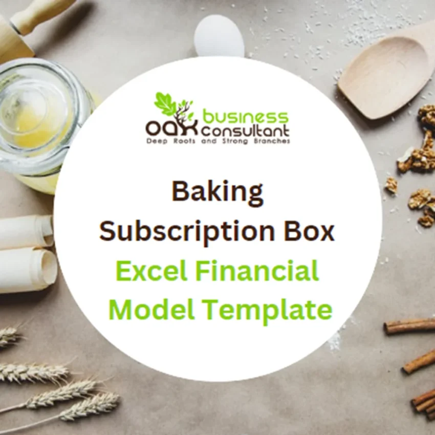 Baking Subscription Box Excel Financial Model Projection Template - Product Image Baking Subscription Box Excel Financial Model Projection Template - Product Image