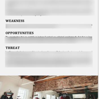 Barber Shop Business Plan