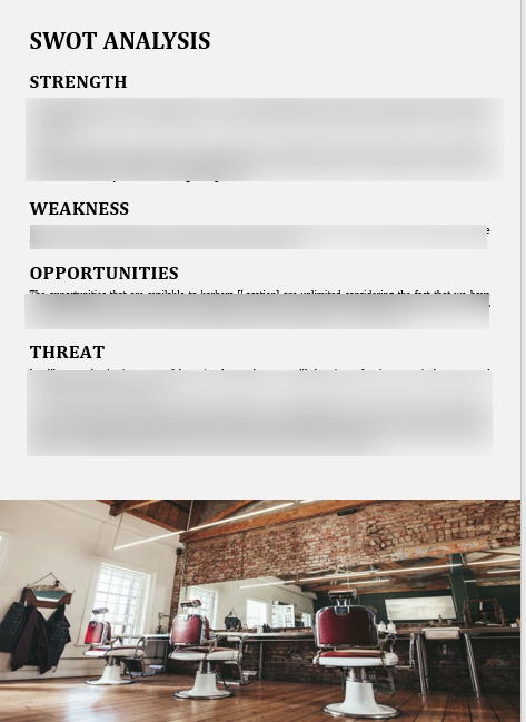 Barber Shop Business Plan