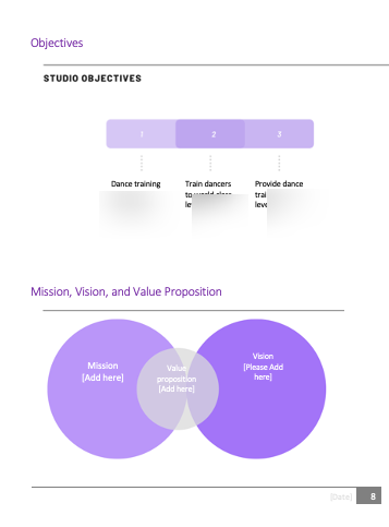 Dance studio Business Plan