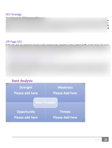 Dance studio Business Plan