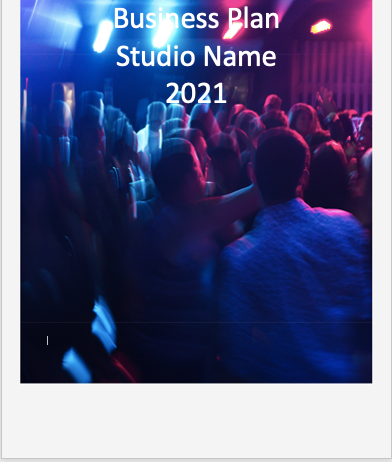 Dance studio Business Plan