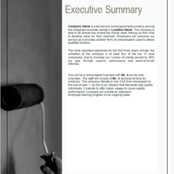 Errand Service Business Plan