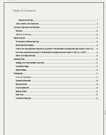 Errand Service Business Plan