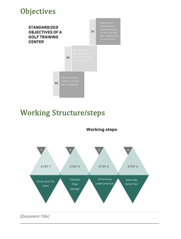 Golf Training business plan