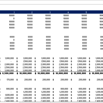 Grocery Marketplace Excel Financial Model
