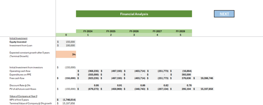Homeless Rental Financial Model - Company Valuation
