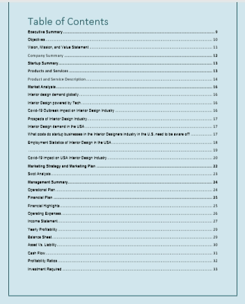 Interior Design Business Plan