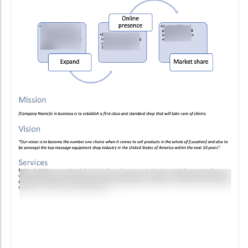Massage Products Business Plan