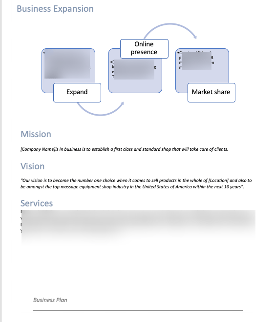 Massage Products Business Plan