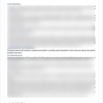 Massage Products Business Plan