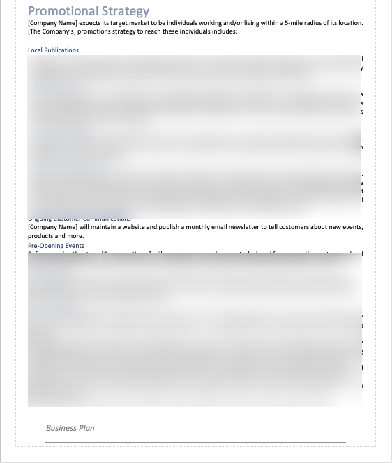 Massage Products Business Plan