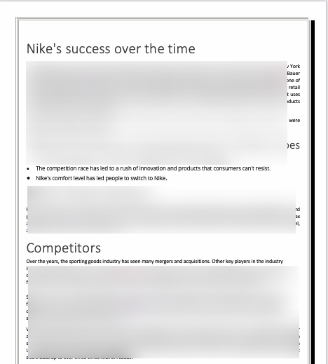 Nike Store Business Plan